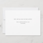 Elegante Panoramische Foto Modern Save the Date Kaart (Achterkant)