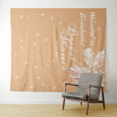 Elegante papas gras bruidsfeest beige bloem wandkleed (In Situ (horizontaal))