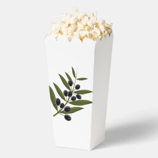 Elegante papier met olijfthema-favorietendozen bedankdoosjes (Popped)