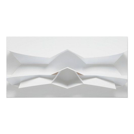 Elegante papieren architectuur perfect poster (Voorkant)