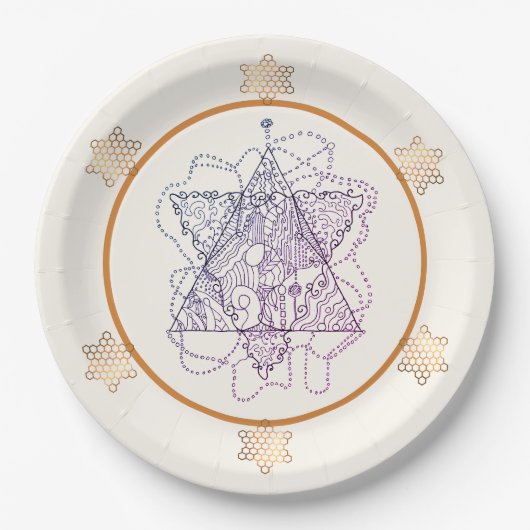 Elegante papieren Borden Bordje (Voorkant)