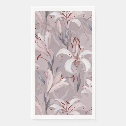 Elegante papieren gastendoek van Lily Paper Servet (Voorkant)