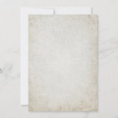 Elegante  papieren huwelijksuitnodiging kaart (Achterkant)