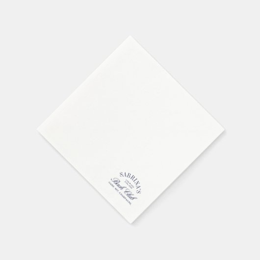 Elegante papieren servetten voor vrijgezellenfeest (Hoek)