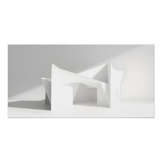 Elegante papiergeometrie perfect poster (Voorkant)