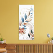 Elegante papierkunst canvas afdruk (Insitu (Woonkamer))