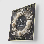 Elegante papierkunst voor jubilea vierkante klok (Hoek)