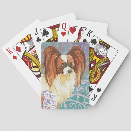 Elegante Papillon Pokerkaarten (Achterkant)