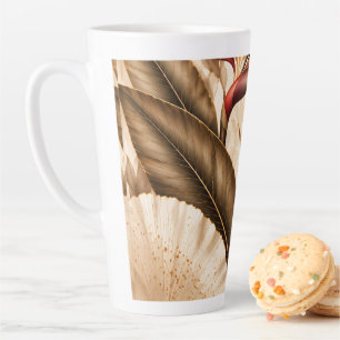 Elegante Paradijsvogel & Ginkgo Botanische Kunst Latte Mok