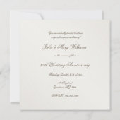 Elegante Parel 30e Huwelijksjubileum Kaart (Achterkant)