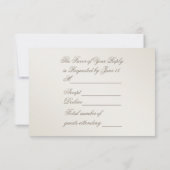 Elegante Parel 30e Huwelijksjubileum RSVP Kaartje (Achterkant)