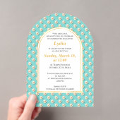 Elegante Parel Bat Mitzvah Uitnodiging (Insitu (Draagbaar))