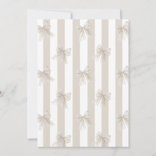 Elegante Parel Boog Bruidsdouche Kaart (Achterkant)