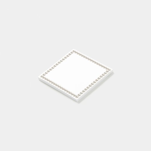 Elegante Parel Bruidsmeisje Borrel Post-it® Notes (Schuin)