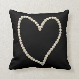 Elegante Parel Hart Kussen