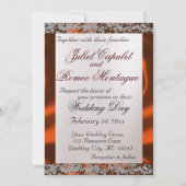 Elegante parel, koperlint & sprankeling 2 kaart (Achterkant)