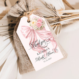 Elegante parel lint bruiloft feest cadeau etikette cadeaulabel