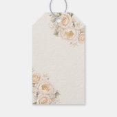 Elegante parel lint bruiloft feest cadeau etikette cadeaulabel (Achterkant)