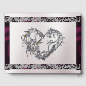 Elegante parel, Paarse lint & sprankeling Gastenboek (Achterkant)