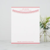 Elegante Parel Sieraden Briefhoofd Template (Staand voorkant)