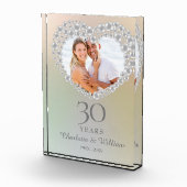 Elegante parel voor 30-jarig huwelijksjubileum fotoblokken (Rechts)