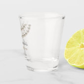 Elegante parelketting bruids douche shot glas (Rechts)