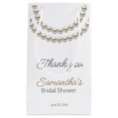 Elegante parelketting Bruidsdouche  Klein Cadeauzakje (Voorkant)