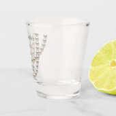 Elegante parelketting bruidsdouche shot glas (Rechts)