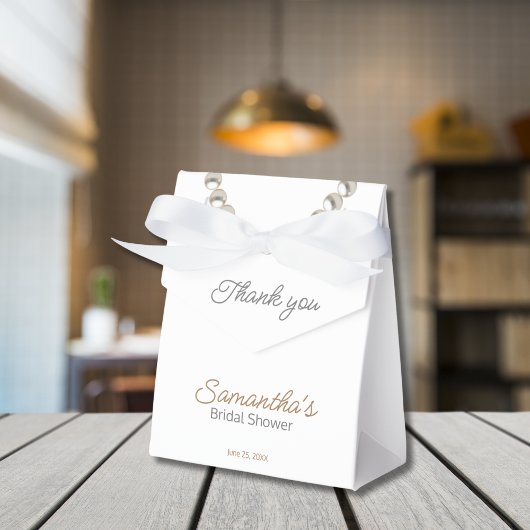 Elegante parelketting Bruidsfeest Favor Dozen Bedankdoosjes