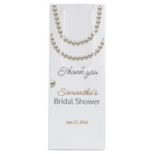 Elegante parelketting Bruidsmeisjesfeest  Wijn Cadeautas (Voorkant)