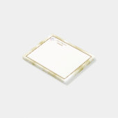 Elegante parelmoer gouden textuur post-it® notes (Schuin)
