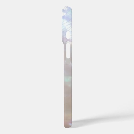 Elegante parelmoer Lily Case-Mate iPhone Case (Achterkant / Links)