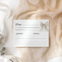 Elegante parels boog minimalistisch recept Kaart