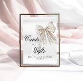 Elegante Parels Bow Kaarten en geschenken Poster