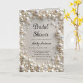 Elegante parels bruids douche uitnodiging (Gele Bloem)