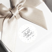 Elegante Parels Bruidsdiner Ronde Sticker