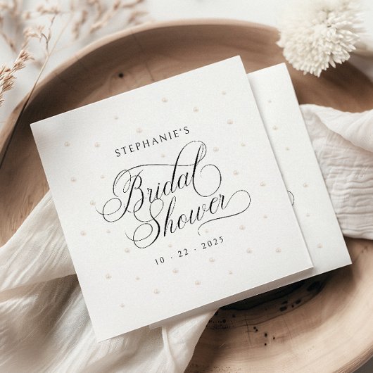 Elegante Parels Bruidsdiner Servet