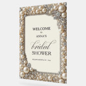 Elegante Parels Bruidsfeest Acryl Bord (Hoek)