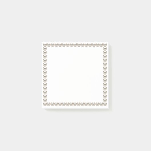 Elegante Parels Bruidsfeest Post-it® Notes (Voorkant)