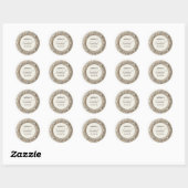 Elegante Parels Bruidsfeest Ronde Sticker (Vel)