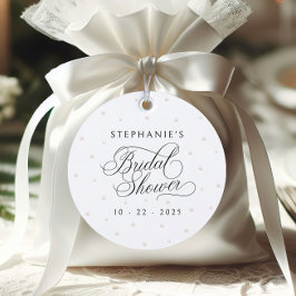 Elegante Parels Bruidsmeisjesfeest Bedankjes Labels