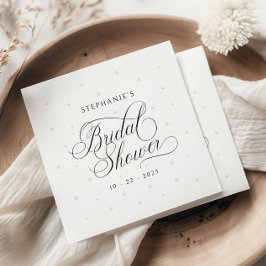 Elegante Parels Bruidsmeisjesfeest Servet