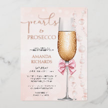 Elegante Parels en Prosecco Bruidsdouche