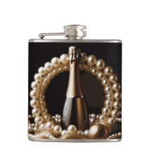 Elegante parels en Prosecco goud en zwart