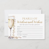 Elegante parels en Prosecco Parels van Wijsheid Ka Kaart (Voorkant)
