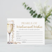 Elegante parels en Prosecco Parels van Wijsheid Ka Kaart (Staand voorkant)