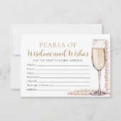 Elegante parels en Prosecco Parels van Wijsheid Ka Kaart (Voorkant)