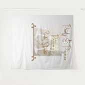 Elegante parels & Prosecco Vrijgezellenfeest Achte Wandkleed (Voorkant (horizontaal))