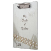 Elegante parels van het Wisdom Stijlvol Klembord (Links)