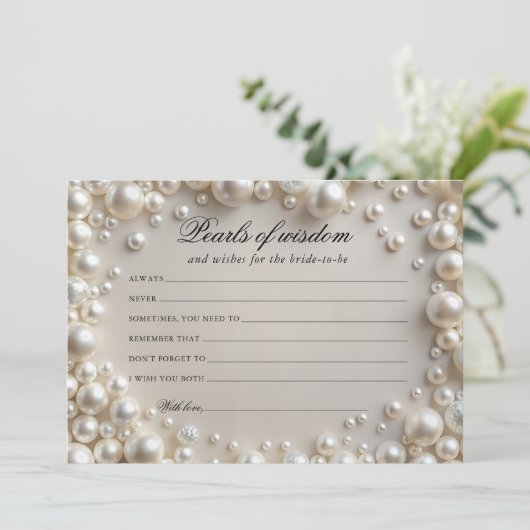 Elegante Parels van Wijsheid Kaart (Staand voorkant)